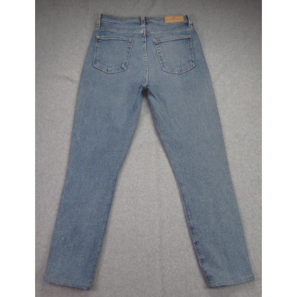 7 For All Mankind Luxe Vintage Jeans Womens 27 High Waist Lurex Stripe Ankle - Picture 4 of 16